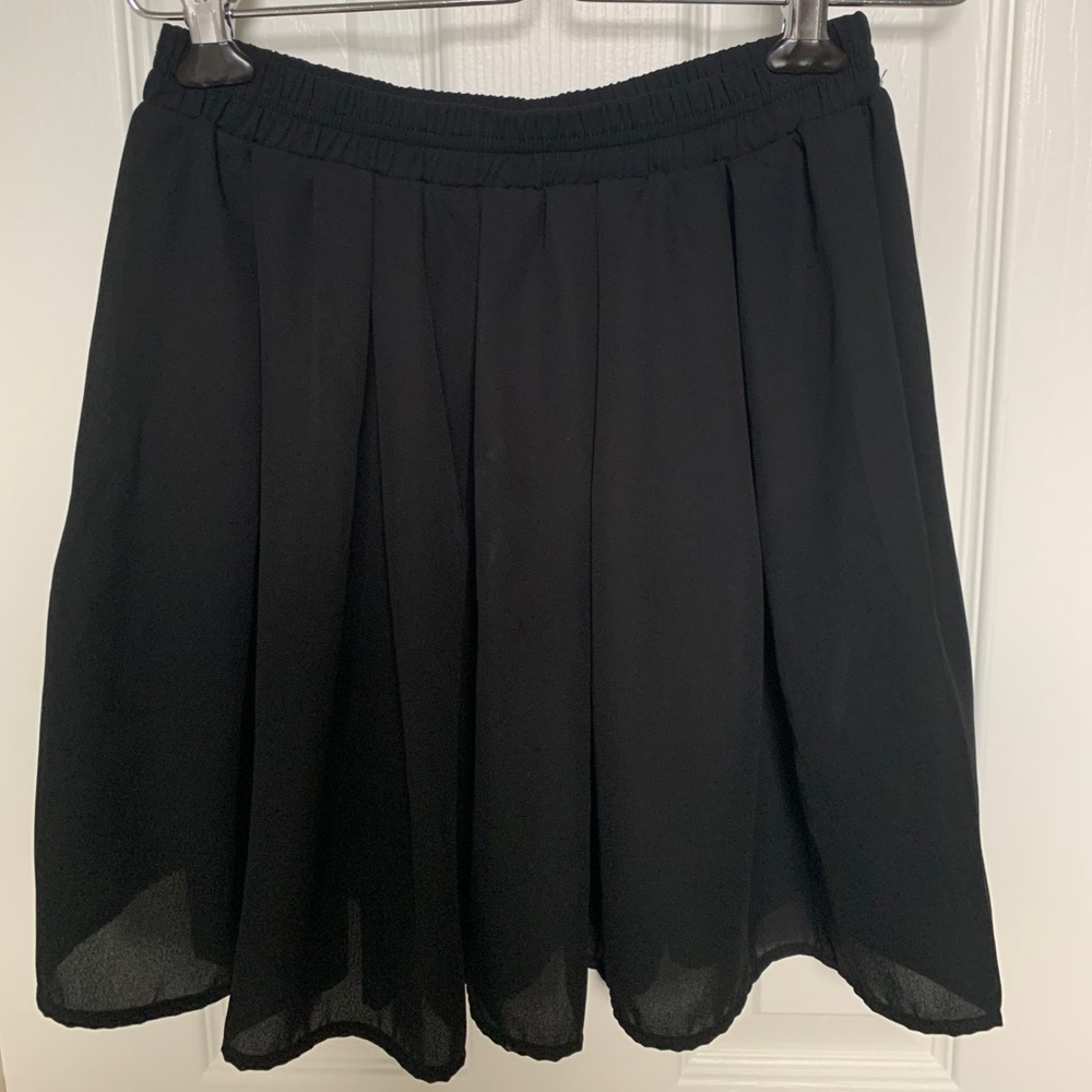 Brandy Melville Black Elastic Waist Skirt One Size
